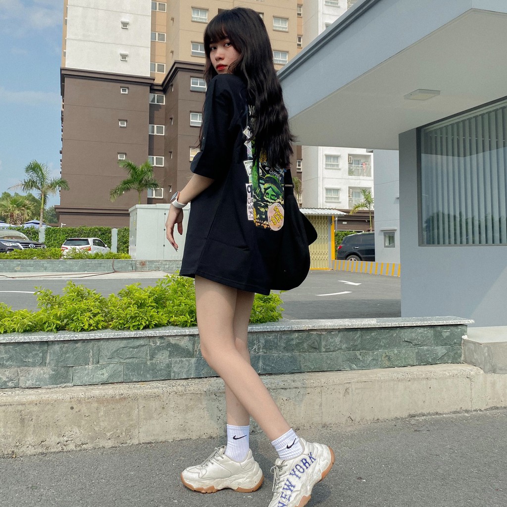 Áo thun tay lỡ unisex HOMIES in hình HORROR