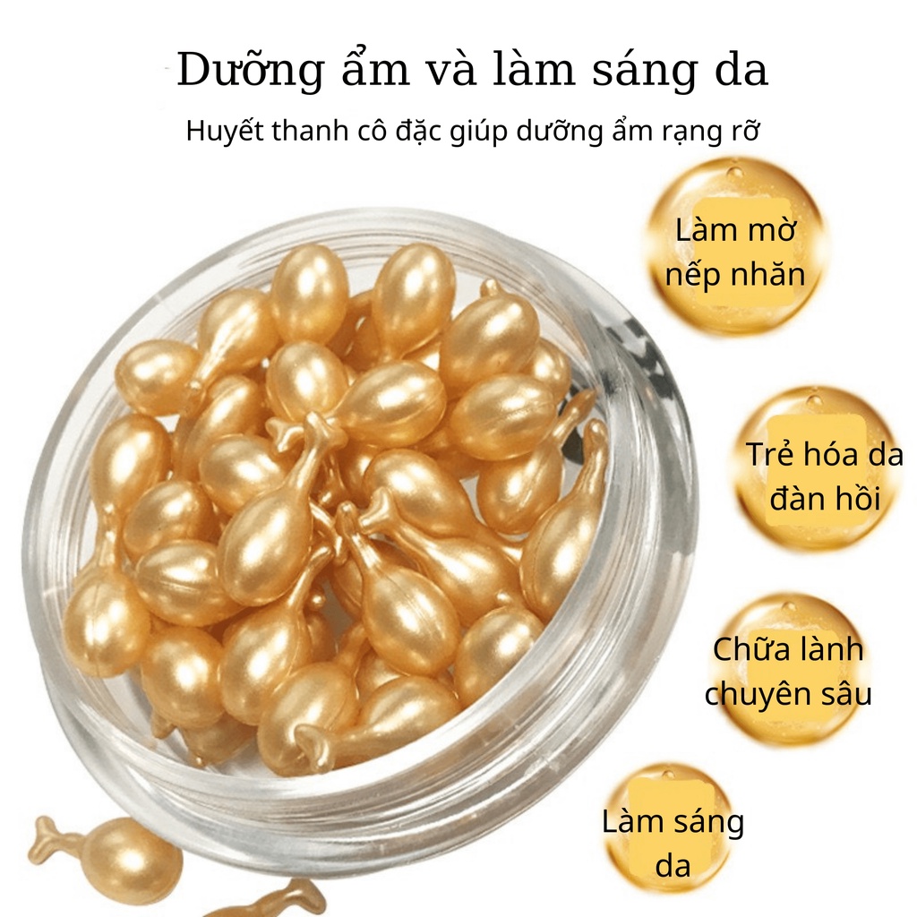 Tinh chất nhau thai chống lão hóa, viên nang dưỡng ẩm chuyên sâu, làn da tươi sáng đều màu MINIGIRL V2