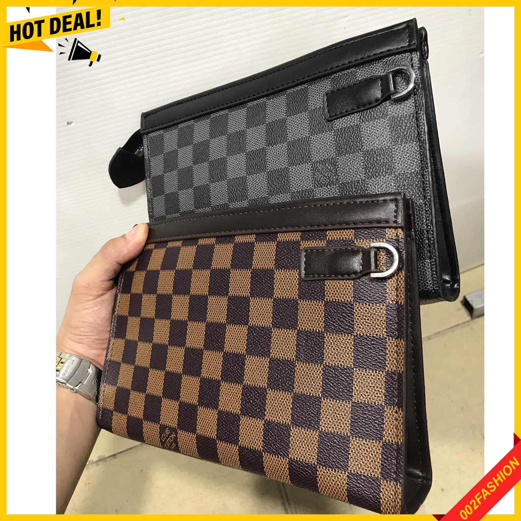 Clutcch Túi Cầm Tay, Bóp, Ví Da Cầm Tay Gucci, LV Siêu Đẹp Dáng To, da thật, khóa kéo chắc chắn Cho Cả nam Và nữ | BigBuy360 - bigbuy360.vn