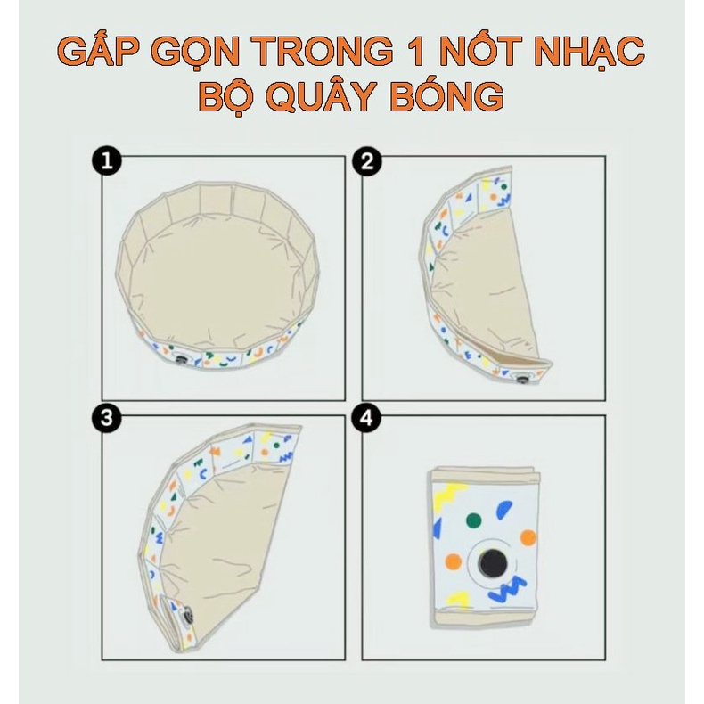 Nhà Banh Cho Bé Holla - HONPER Quây Bóng Bể Bơi Đa Năng Gấp Gọn