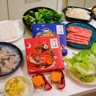[Lý Tử Thất] Combo 2 hộp xanh đỏ Cốt lẩu uyên ương tê cay Tứ Xuyên 640gr