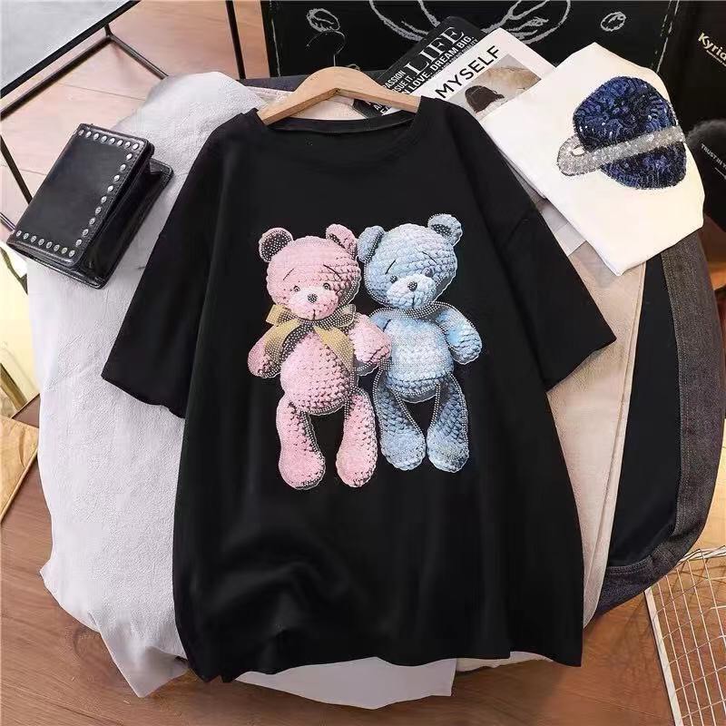 Áo Thun Form Rộng Tay Lỡ Chất Cotton Mềm Mịn Cho Nữ Free Ship Toàn Quốc, Áo In Hình Xịn Xò Đẹp Vải Mát Free Size, MN12 | BigBuy360 - bigbuy360.vn