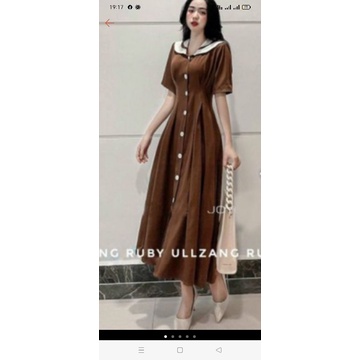 Đầm thiết kế xinh(còn xanh, nâu)