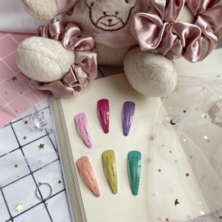 Set 6 kẹp tóc màu sắc