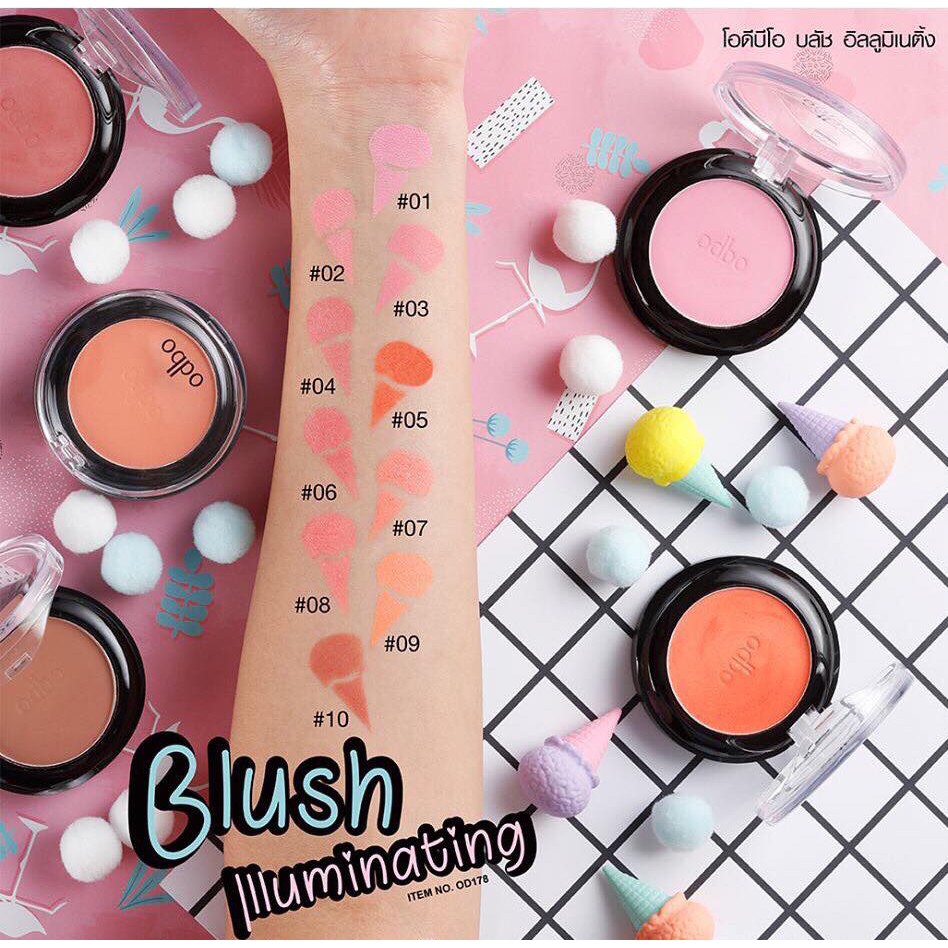 Phấn má hồng Odbo OD178 Thái Lan | BigBuy360 - bigbuy360.vn