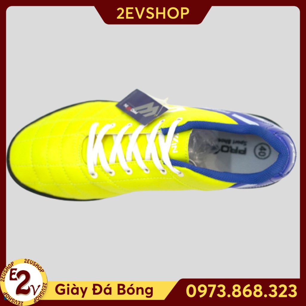Giày đá bóng thể thao nam Prowin RX Vàng, giày đá banh cỏ nhân tạo đế mềm - 2EVSHOP