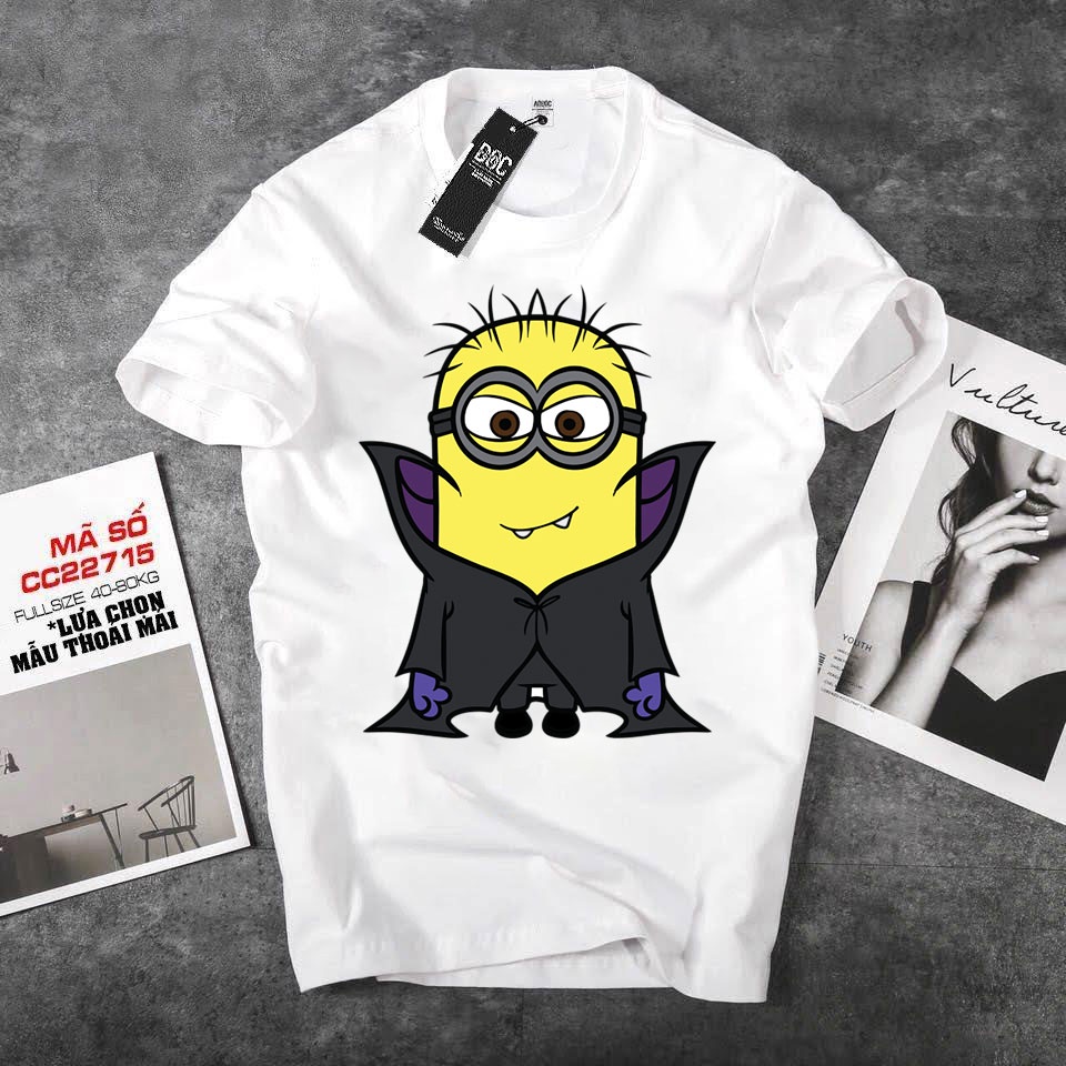 ÁO PHÔNG TAY LỠ UNISẼ FORM RỘNG Minion Ngộ Nghĩnh IN HÌNH HOẠT HÌNH KHÔNG AI CÓ CHẤT LIỆU VẢI THOÁNG MÁT SIÊU RẺ - 0240
