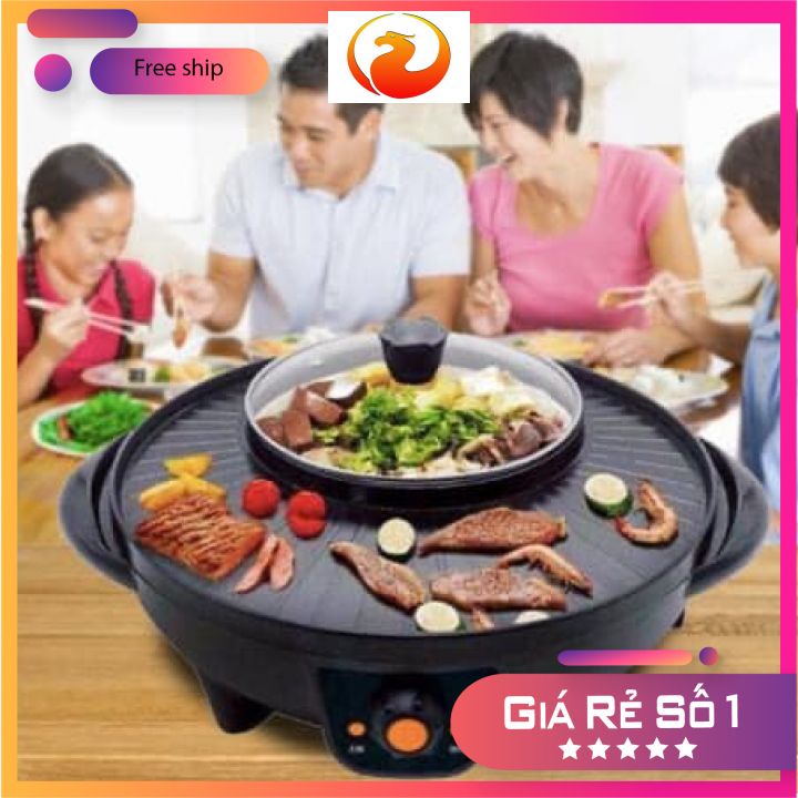 Nồi Lẩu Kèm Nướng Đồ Ăn Osaka Tiện Dụng Cho Gia Đình Bạn Giá Tốt