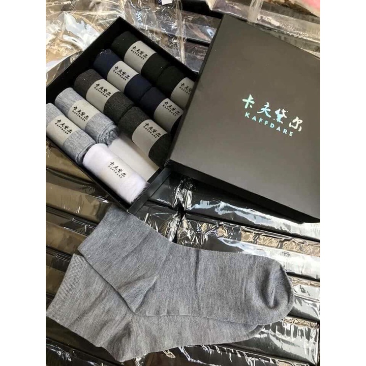 Tất nam khử mùi hôi kháng khuẩn dệt kim cao cấp đi giày tây Hàn Quốc TATNAM01