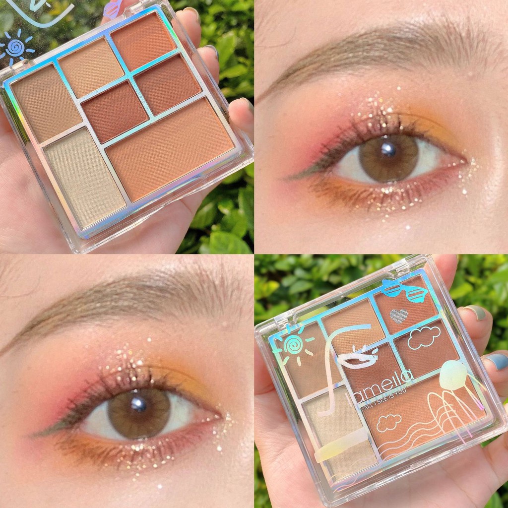 Phấn Mắt 7 Ô Lameila Thành Phố Biển Trời 5082 EYESHADOW Chính Hãng Nội Địa LPM4