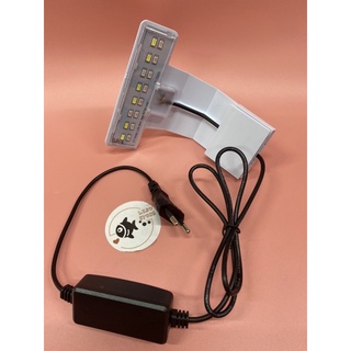 Đèn LED kẹp đổi màu M-180 thành hồ cá thủy sinh để bàn mini