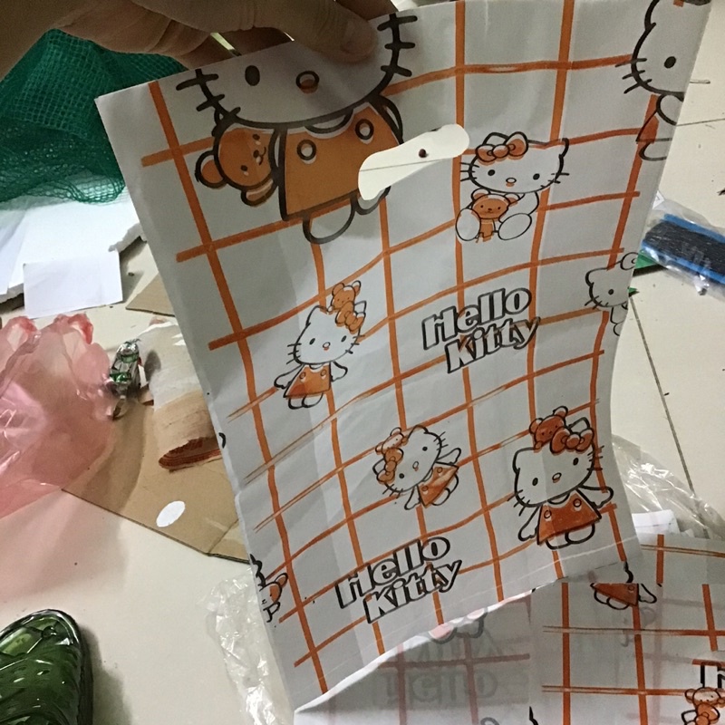 10 Túi nilon đựng đồ hình Hello kitty siêu dễ thương 25cm x 38cm