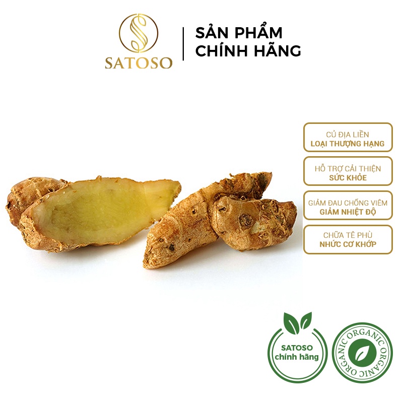 Củ địa liền hàng chuẩn 1kg tốt cho dạ dày giảm đau nhức xươ ng khớp SATOSO SA81