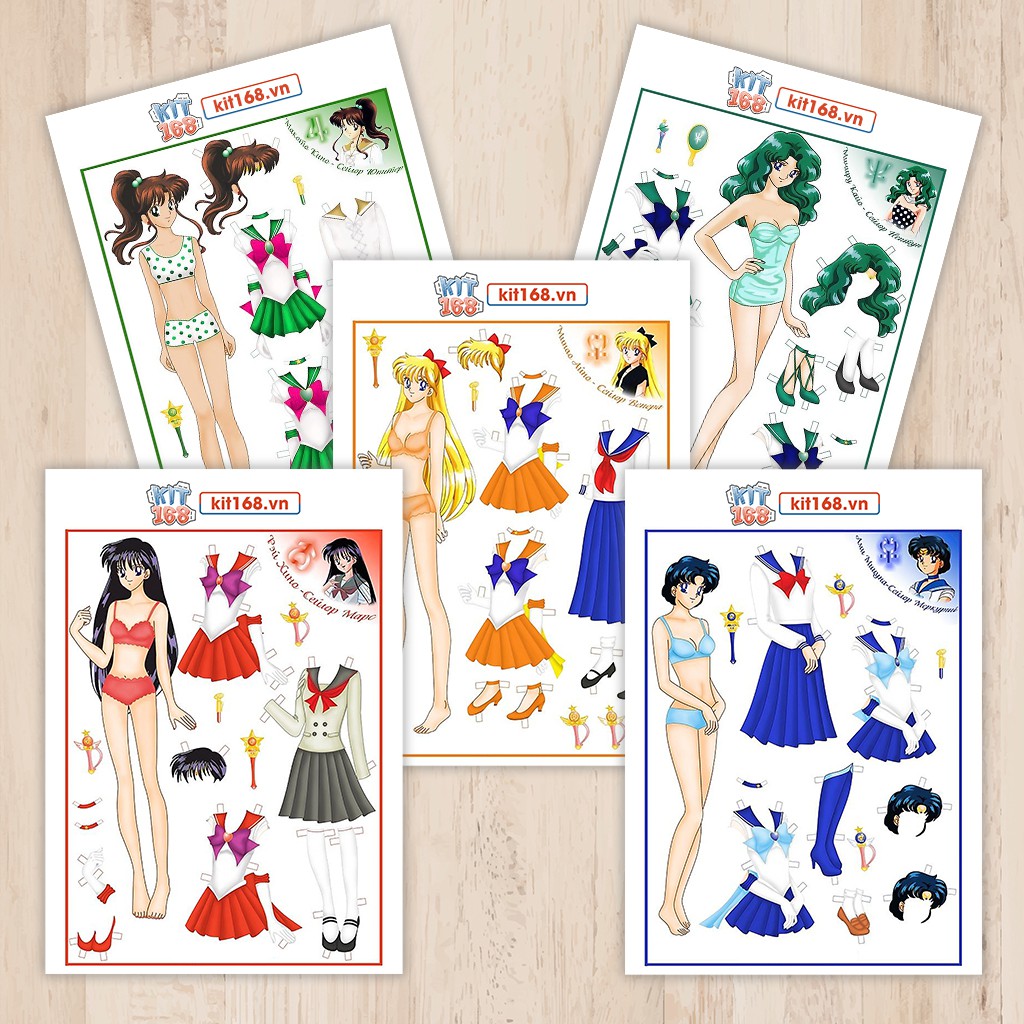 Chibi Cardcaptor Sakura Paper Doll  Búp bê giấy, Đồ chơi tự chế, Búp bê