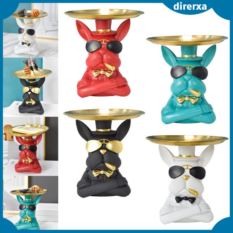 Khay Đựng Đồ Dùng Để Bàn Hình Chú Chó Bằng Resin Hiện Đại Trang Trí Bàn Làm Việc