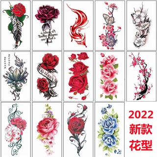 Miếng Dán Hình Xăm Bán Chạy Hình Xăm Dán Chống Thấm Nước Lâu Dài Hoa Hồng Thực Tế Nữ Ngực Gợi Cảm Cắt Sinh Có Thể Giặt Được