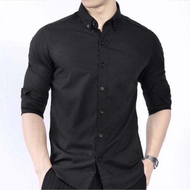 Áo sơ mi công sở đẹp nam hàn quốc dài tay áo kiểu  Áo sơ mi nam Xanh Rêu LSM009 | BigBuy360 - bigbuy360.vn