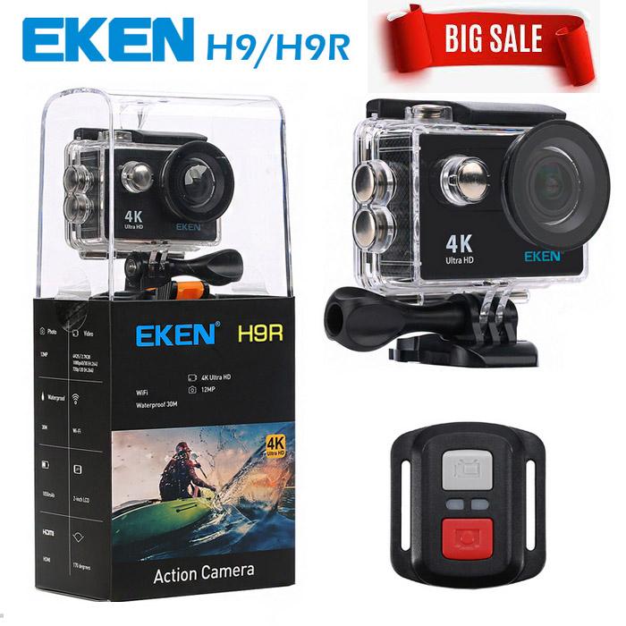 Camera Thể Thao Eken H9R- Camera 4K Ultra Hd Wifi, Có Remote, Phiên Bản Mới Nhất 4.0, Kết Nối Smartphone Bằng Ứng Dụng | BigBuy360 - bigbuy360.vn