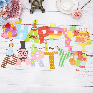 Set 1 Cờ Hiệu Trang Trí Tiệc Sinh Nhật Cho Bé