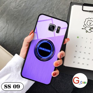 Ốp lưng Samsung S7/ S7 Edge - lưng kính in logo hãng điện thoại
