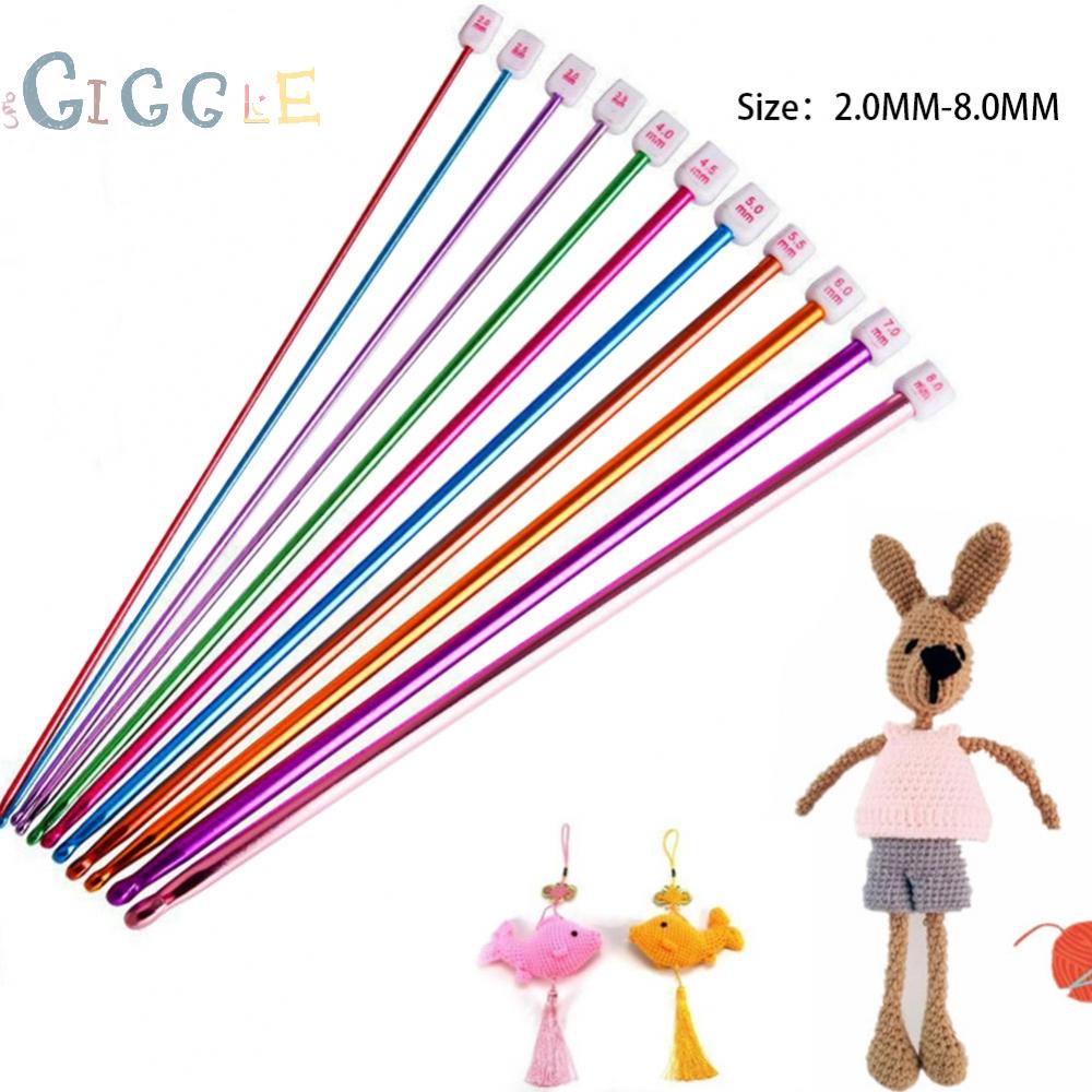 Crochet Hooks 2MM-8MM Afghan Knitting Long Tunisian Needles 10.6\"inch