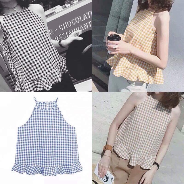 Áo Crotop Yếm Caro