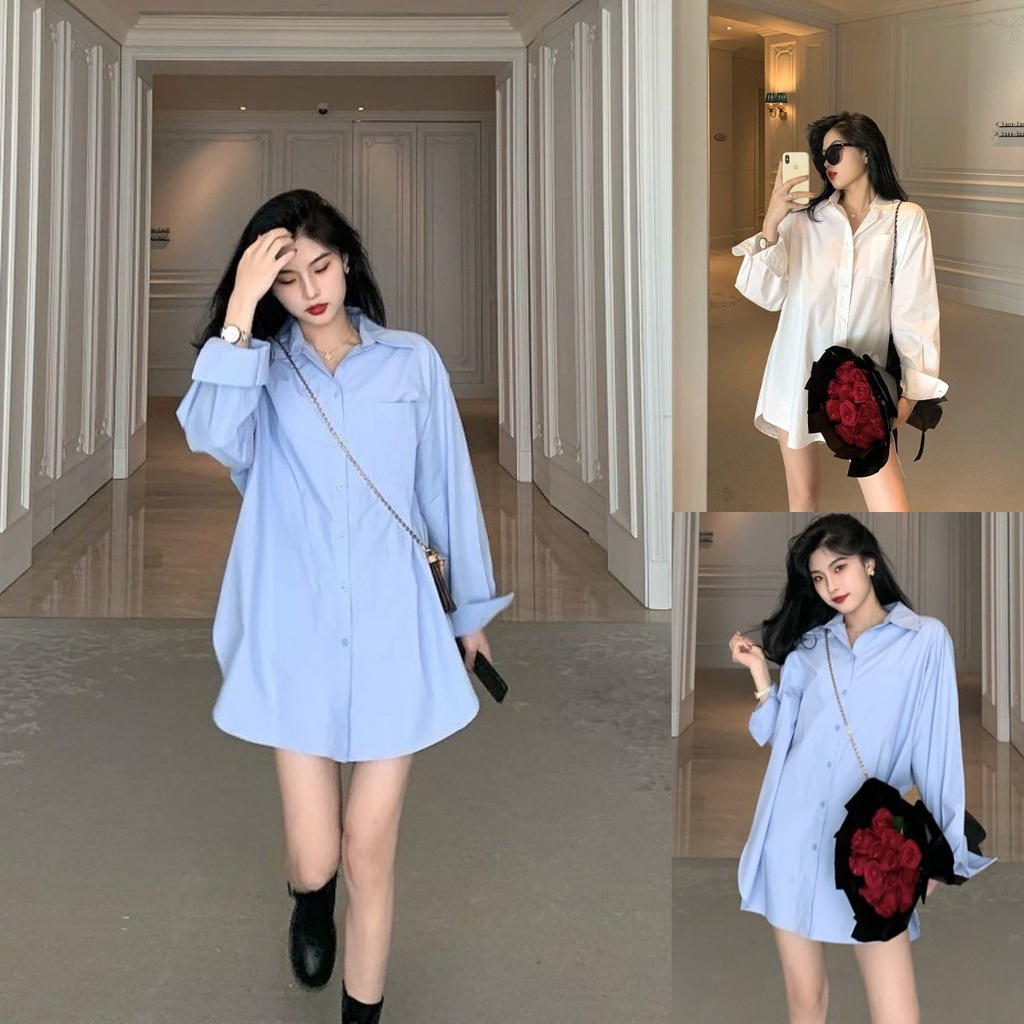 Áo sơ mi dáng rộng phong cách cá tính cho nữ