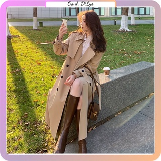 (Sẵn) Áo mangto nữ dáng dài, áo khoác mangto có 2 màu order hàng cao cấp (có ảnh thật)