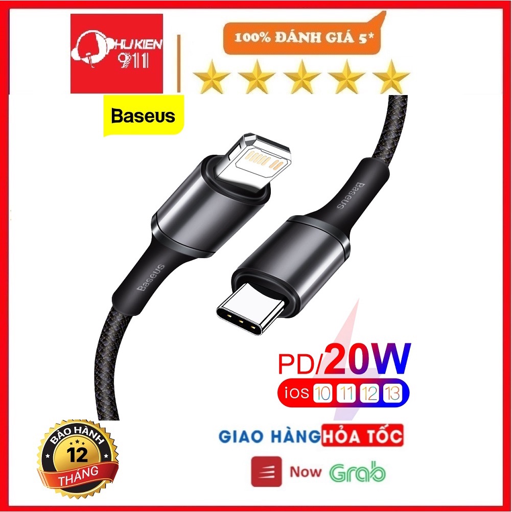 Cáp Sạc Nhanh 20W PD USB Type C Baseus Cho iPhone 12 11 Pro Xs Max / MacBook iPad Pro