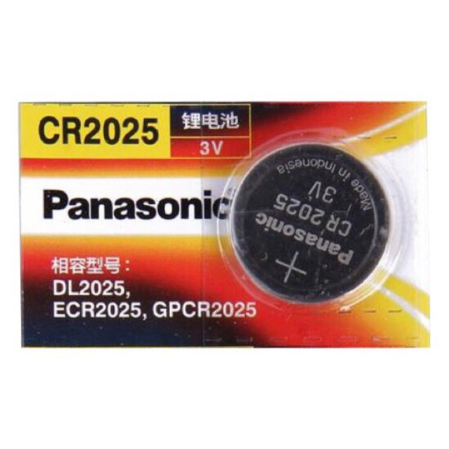 Pin Panasonic CR2032 / CR2025 / CR2016 / CR1632 / CR1220 / CR1620 / CR1616 Pin 3V Lithium Made in Indonesia - Giá 1 viên