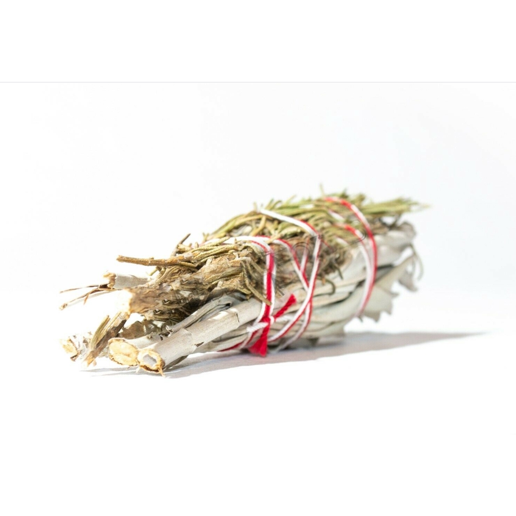 Bó lá xô thơm mix hương thảo California White Sage + Rosemary Smudge Incense 3&quot;-4&quot; Bundle