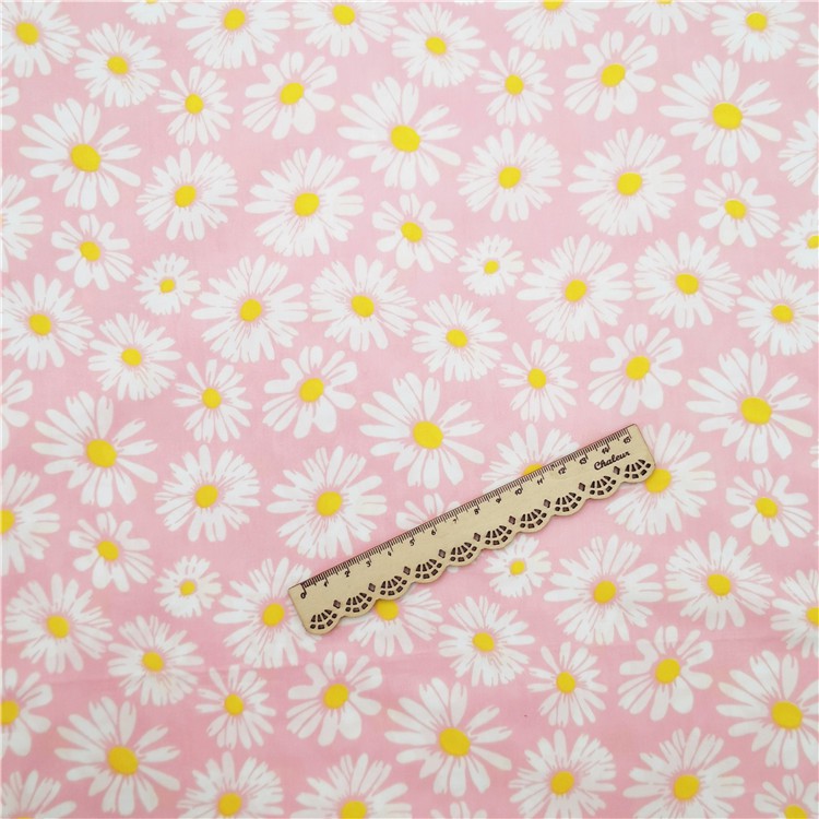 Tấm Vải 100% cotton In Hình Hoa Cúc Dành Cho May Váy Trẻ Em
