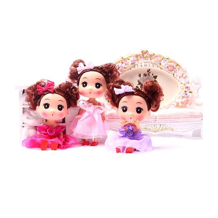 Búp bê chibi có móc khóa treo cặp xinh xắn 12cm loại móc xịn - Mẫu 8