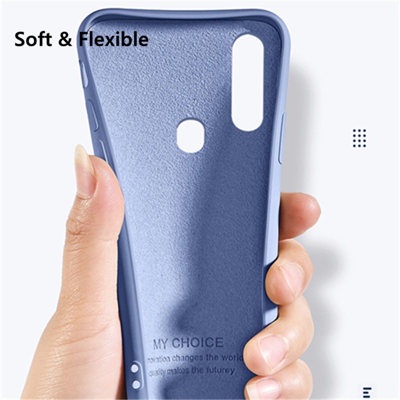 OPPO A95 A76 A96 A77 A55 A54 A74 A94 A31 A53 A15s A94 A15 A12 A5s A52 A92 A72 Ốp điện thoại chống sốc bằng silicon lỏng sang trọng dành cho
