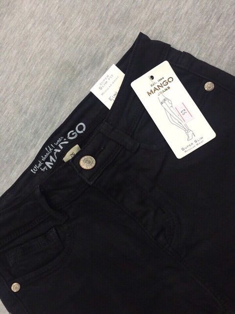 Jeans xuất khẫu trắng đen rách gối