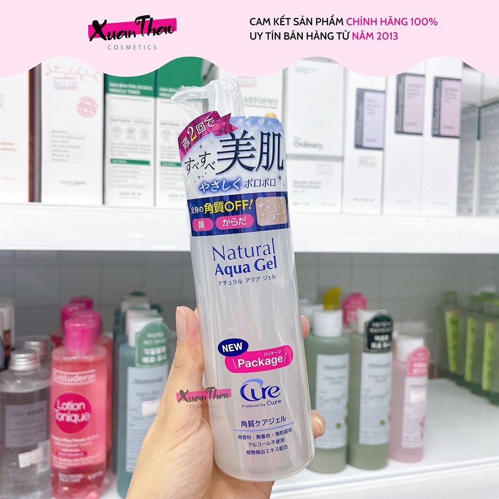 Tẩy Da Chết Cure, Tẩy Tế Bào Chết Natural Aqua Gel Nhật Bản