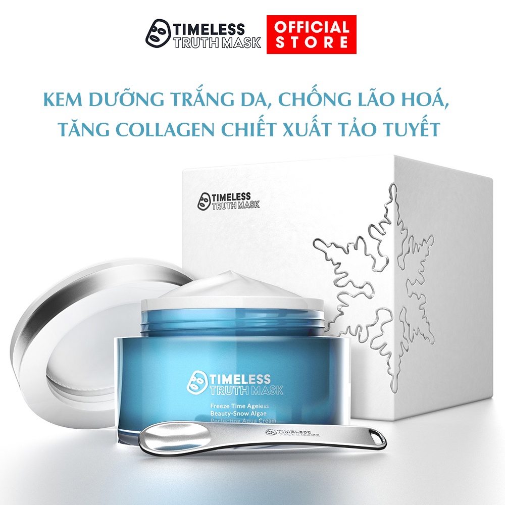 Kem dưỡng trắng da chống lão hoá, tăng Collagen chiết xuất tảo tuyết Timeless Truth Mask - Snow Algae (Hộp 30ml)