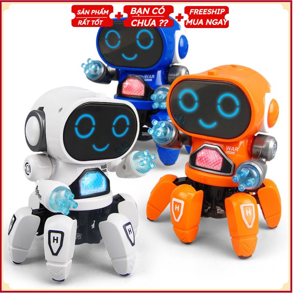 PVN30723 Đồ chơi Robot thông minh xoay 360 độ biết nhảy múa phát nhạc cho bé T2
