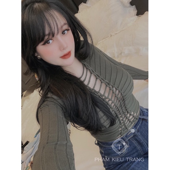 ÁO LEN SỢI NGANG NGỰC CỰC XINH ❌HOT HIT❌