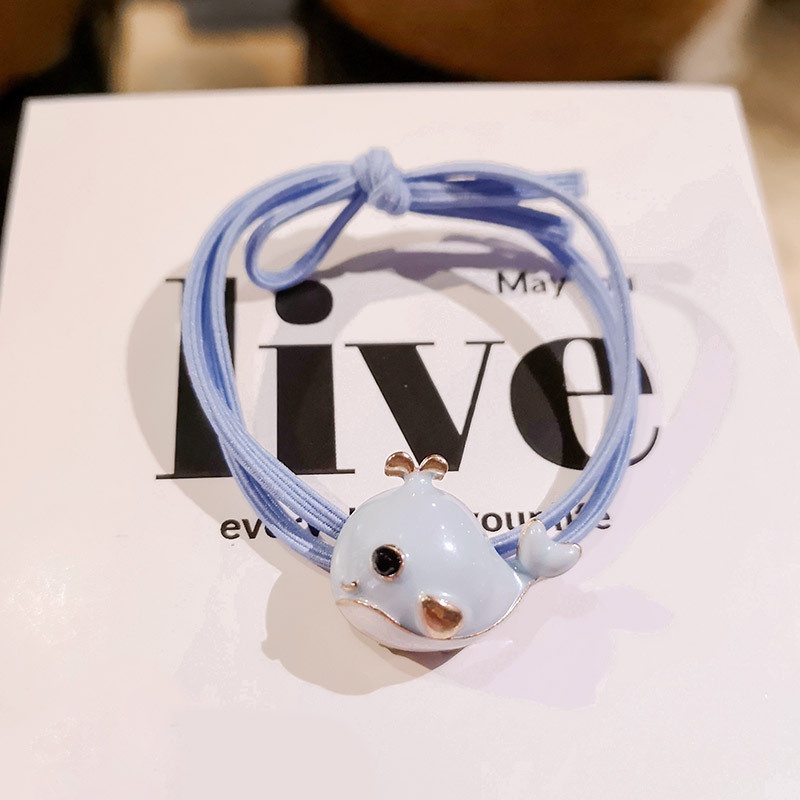 ✨✨Dây Buộc Tóc Cao Su Đàn Hồi Họa Tiết Cá Voi Dễ Thương