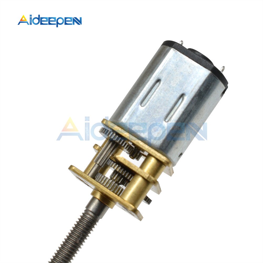 Động Cơ Giảm Tốc GA12-N20 DC 3V 6V 12V 15 30 60 100 200 800 1000RPM Kèm Vít M3 * 55 Cho Xe Tự Làm