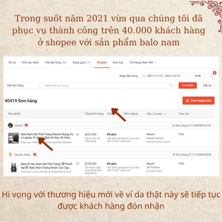 Ví nam da thật cao cấp LT04 bóp nam đen