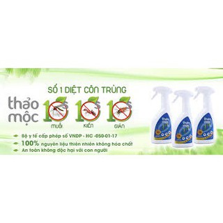 Bình xịt thảo mộc diệt gián ,côn trùng