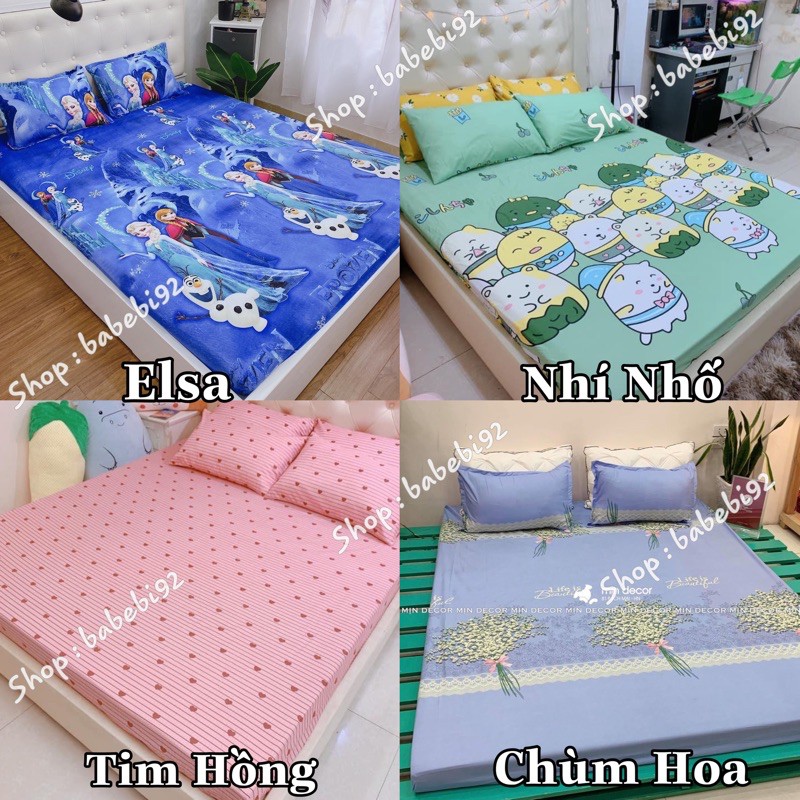 Bộ ga gối poly cotton siêu ngộ nghĩnh m6 hoặc m8 (được chọn mẫu)