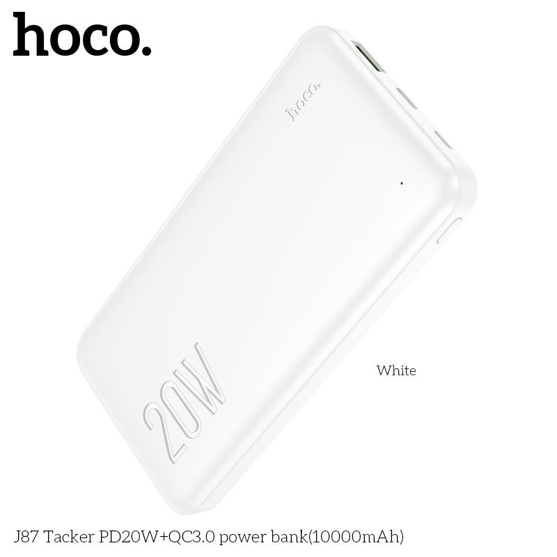 Sạc Dự Phòng PD 20w Và QC 3.0. Hoco J87 10000MAH , Cổng Sạc Type-c Sạc Đảo Chiều