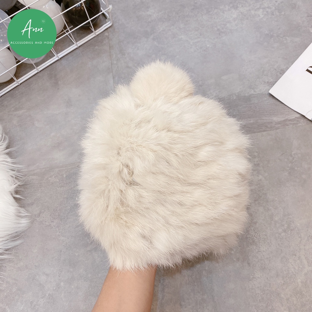 MŨ LÔNG THỎ HOTREND SIÊU XINH, MŨ LÔNG CAO CẤP MỀM MỊN &amp; ẤM ÁP, HÀNG CÓ SẴN ĐỦ BẢNG MÀU NHƯ ẢNH