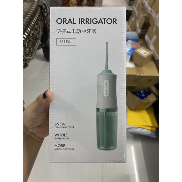 Tăm Nước cầm tay Oral Irrigator - Tăm nước vệ sinh răng miệng cực sạch - 3 chế độ xịt