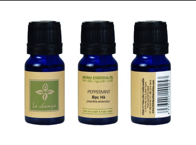 Tinh dầu Bạc Hà La-Champa (Peppermint Oil) dung tích 10ml, 30ml, 50ml/chai