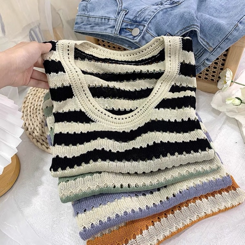 Áo lưới đan ba lỗ chất mongtogi đẹp mùa hè