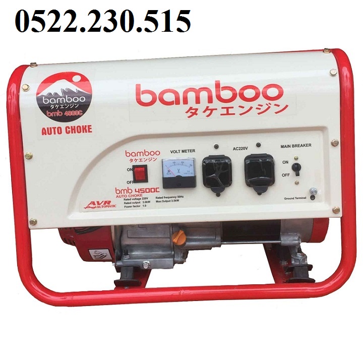 [Có bảo hành] [Chính hãng] [Giá hủy diệt] [Có sẵn] Máy Phát Điện Chạy Xăng 3.5kw Bamboo 4800E